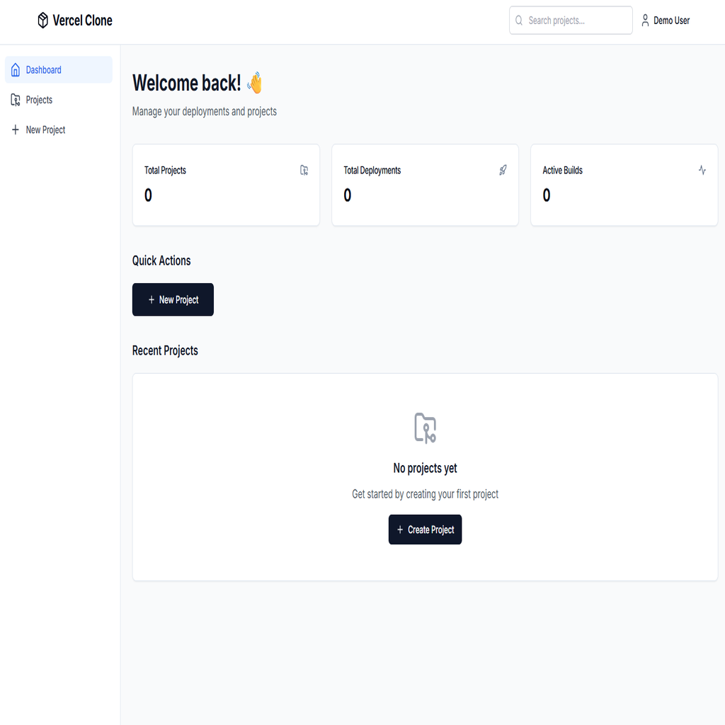 Vercel Clone: Serverless Deployment Platform preview